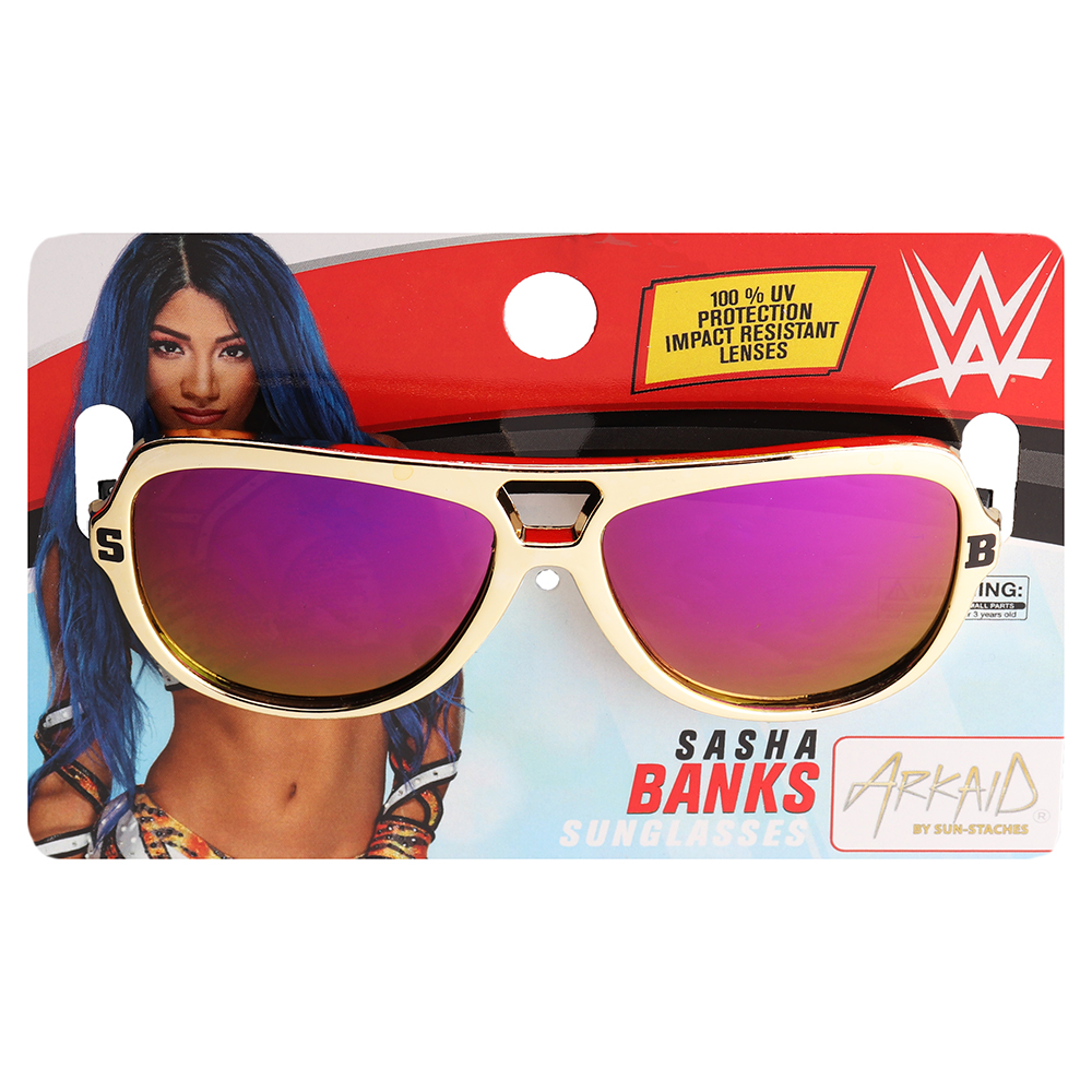 escapar ocupado Contable 3 Pack Officially Licensed Kids Arkaid WWE Sasha Banks Sunglasses