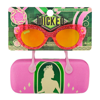 3 Pack Officially Licensed 2pk Glasses + Hard Case w/ Handles Wicked