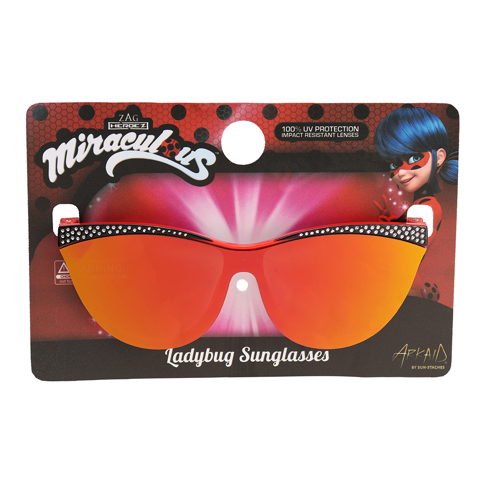 3 Pack Officially Licensed Kids Arkaid Miraculous Ladybug Rimless Sunglasses