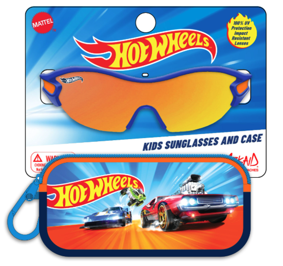 3 Pack Officially Licensed 2pk Glasses + Soft Case Hot Wheels