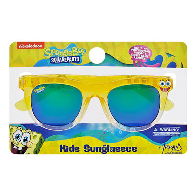 3 Pack Officially Licensed Kids Arkaid Spongebob Yellow Tinted Wayfarer
