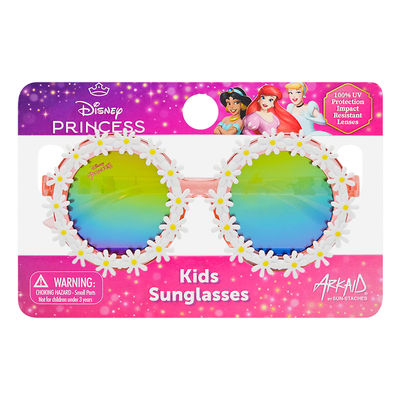 3 Pack Officially Licensed Kids Arkaid Disney Princess Pink Round Frame w/Flowers