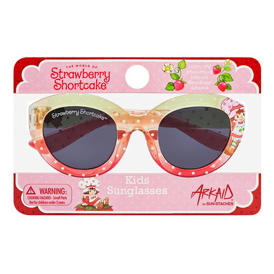 3 Pack Officially Licensed Kids Arkaid Strawberry Shortcake Green to Red Gradient with Polka Dots