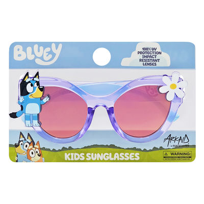 3 Pack Officially Licensed Kids Arkaid Bluey with Daisy Purple Cateye