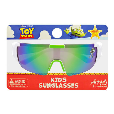 3 Pack Officially Licensed Kids Arkaid Buzz Lightyear White w/ Purple Lenses Sports Wraps