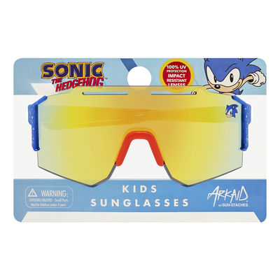 3 Pack Officially Licensed Kids Arkaid Sonic Splatter Oversized Sports Wrap w/ Cut Outs